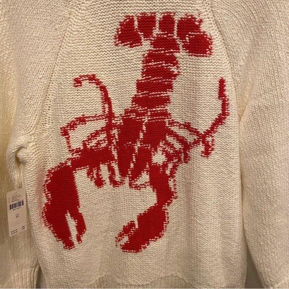 NWT Anthropologie Maeve Lobster Cardigan XS-Rare Find - Picture 7 of 8